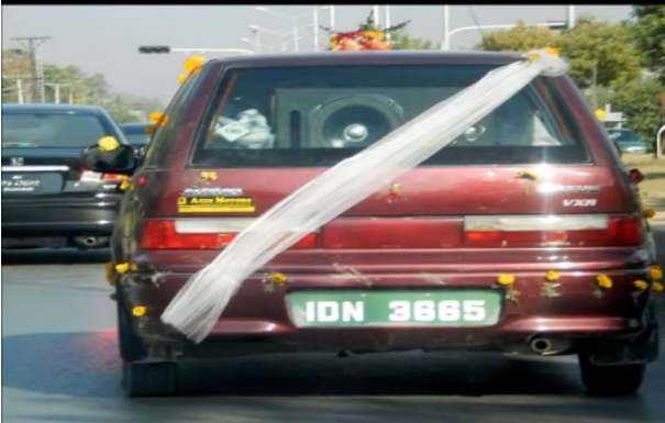 Official car used for wedding